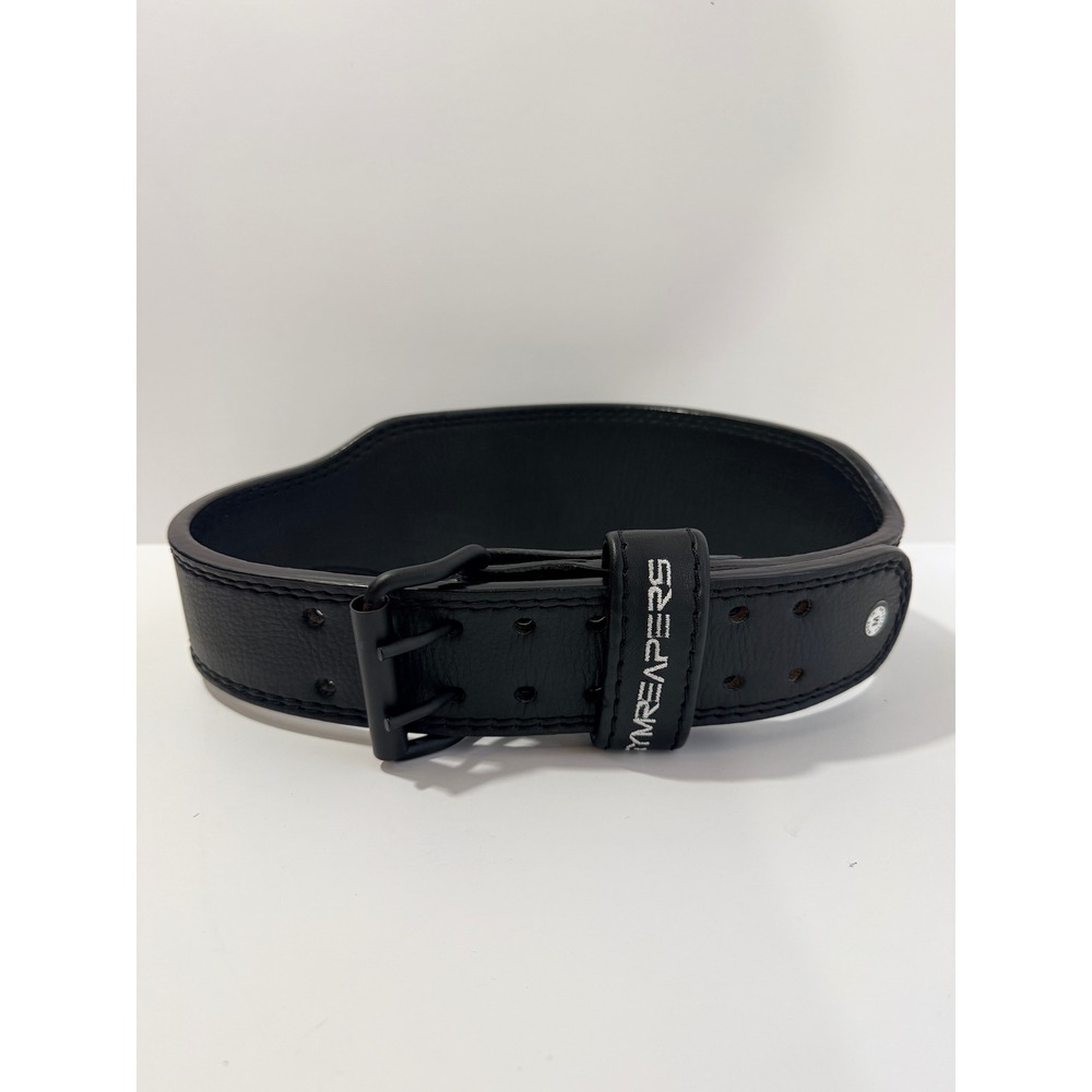 Gymreapers Weightlifting Belt Unisex Medium Black Good Leather Tapered Buckle - Picture 2 of 6
